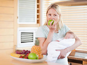 Придерживайтесь диеты при геморрое после рождения ребенка.