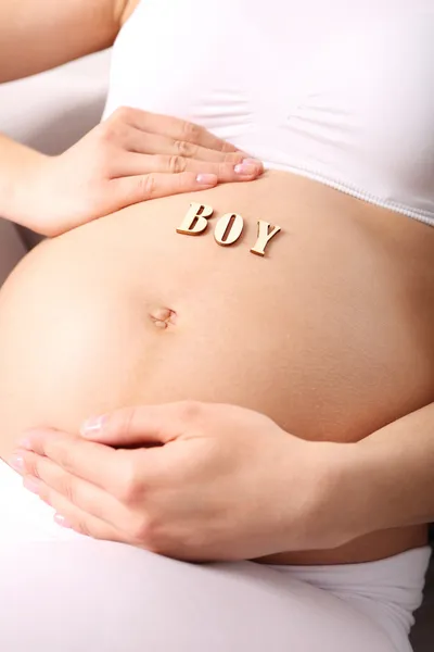 Живот беременности — стоковое фото