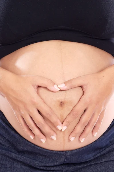 Очаровательны беременных — стоковое фото