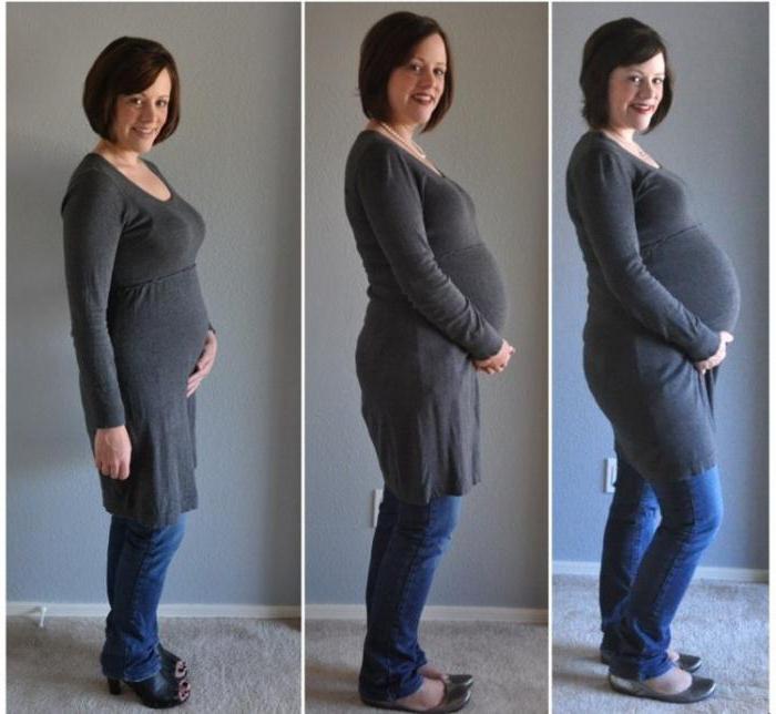 Как определить опустился ли живот при беременности